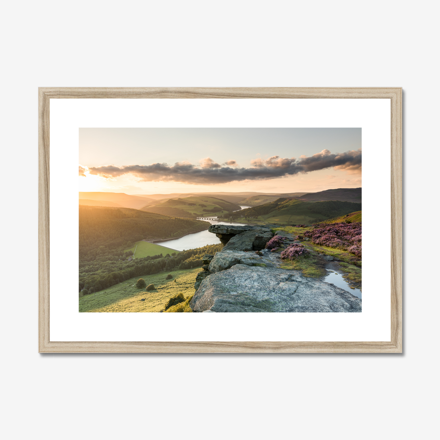 Bamford Edge Sunset, Peak District - Print / Framed / Canvas Photographic Wall Art