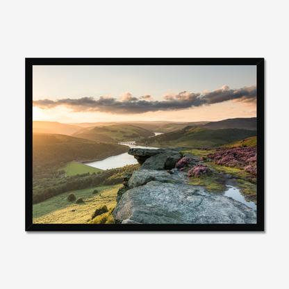 Bamford Edge Sunset, Peak District - Print / Framed / Canvas Photographic Wall Art